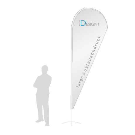 Beachflag Drop Austauschdruck | Large (350 cm) | einseitig bedruckt