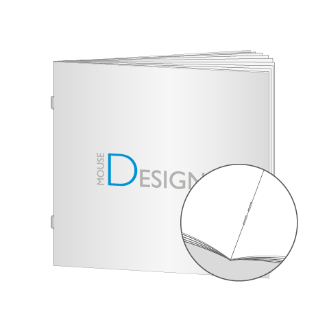 Broschüren Drahtheftung Quadrat