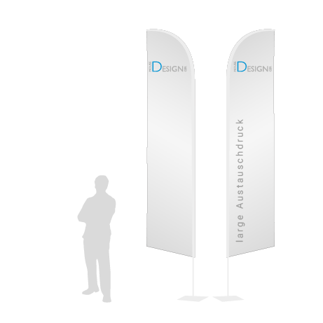 Beachflag Wind Austauschdruck | Large (400 cm) | beidseitig bedruckt