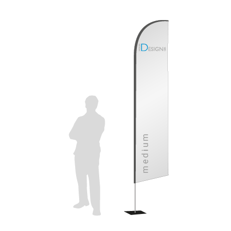 Beachflag Wind | Medium (320 cm) | einseitig bedruckt