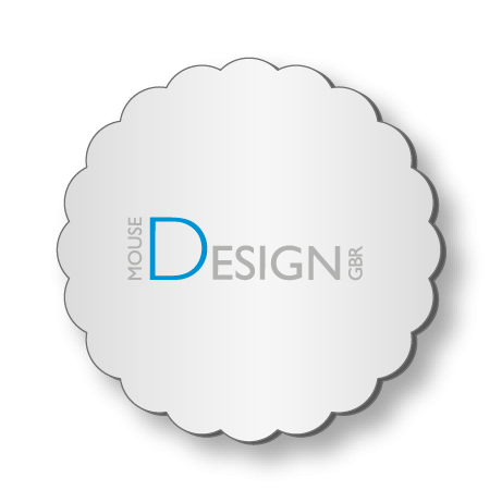 Getränkeuntersetzer aus Airlaid | D 9 cm rund mit Wellenrand | einseitig bedruckt