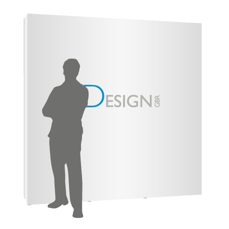 Textilfaltwand | 3 x 3 Felder gerade | einseitig bedruckt