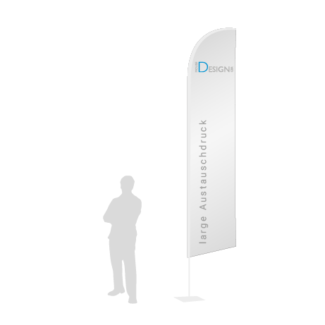 Beachflag Wind Austauschdruck | Large (400 cm) | einseitig bedruckt