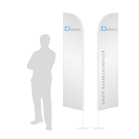 Beachflag Wind Austauschdruck | Small (260 cm) | beidseitig bedruckt