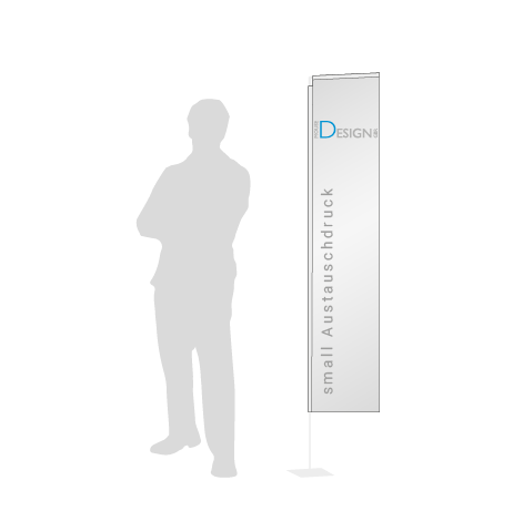 Beachflag Rechteck Austauschdruck | Small (200 cm) | einseitig bedruckt