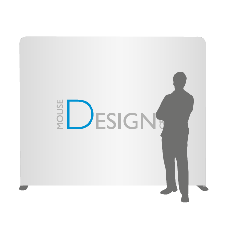 Textilwand ALU | 240er gerade | einseitig bedruckt