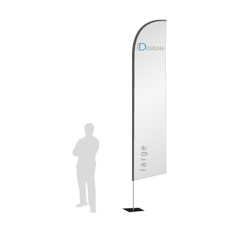 Beachflag Wind | Large (400 cm) | einseitig bedruckt