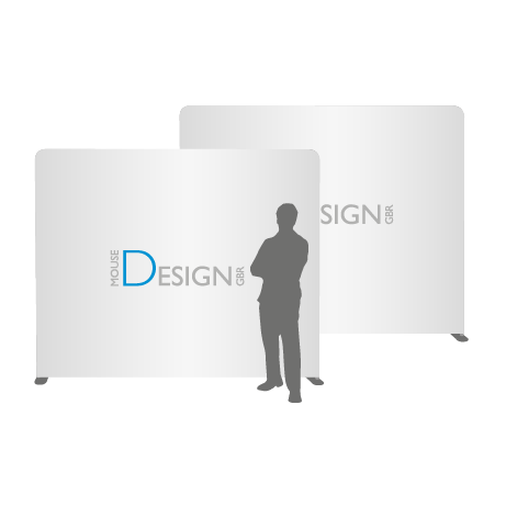 Textilwand ALU | 240er gerade | beidseitig bedruckt